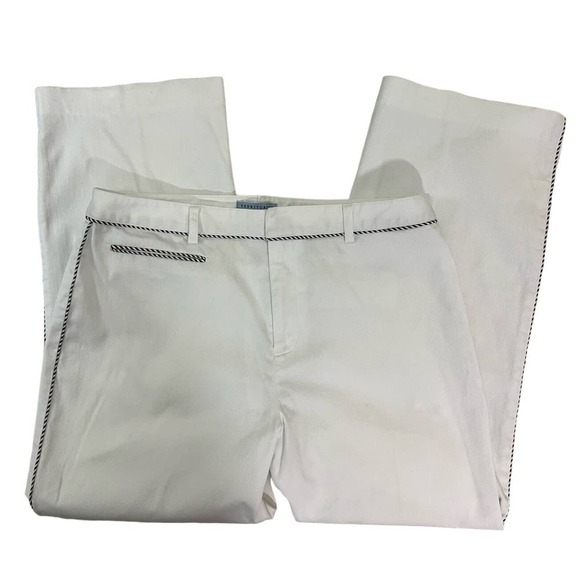 Territories New Frontier Pants with Nautical Trim in White, Size 6 - Picture 1 of 10